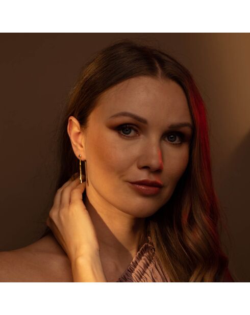 Boucles d'oreilles Pluie Dorée or jaune