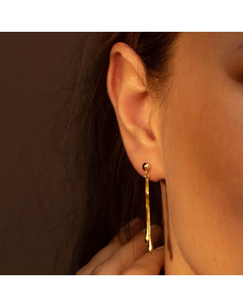 Boucles d'oreilles Pluie Dorée or jaune