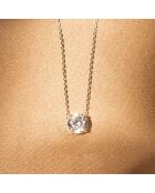 Pendentif Splendeur zircon or blanc