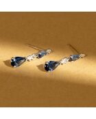 Tropfenohrringe aus Weißgold