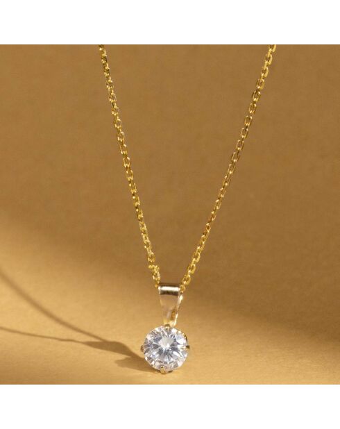 Pendentif Puce or jaune