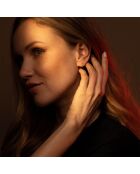 Boucles d'oreilles Puce Citrine 0.40 ct or jaune