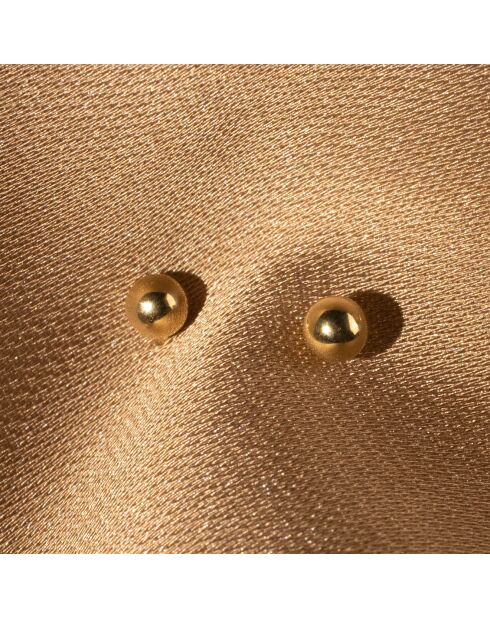 Boucles d'oreilles Puce or jaune Ø 3 mm