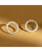 Boucles d'oreilles Moon or jaune