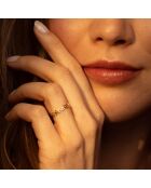 Bague Feuille or jaune