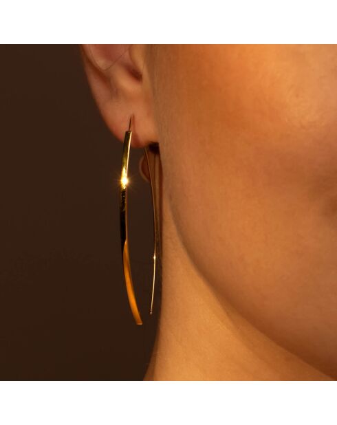 Boucles d'oreilles Créoles Edna or jaune