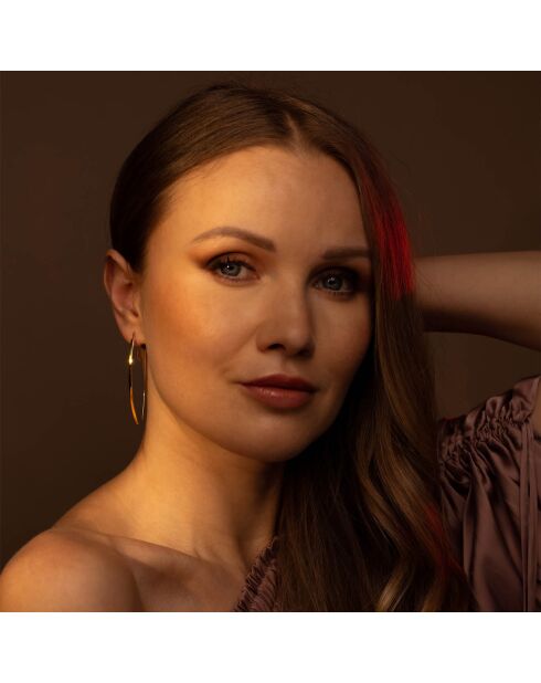 Boucles d'oreilles Créoles Edna or jaune