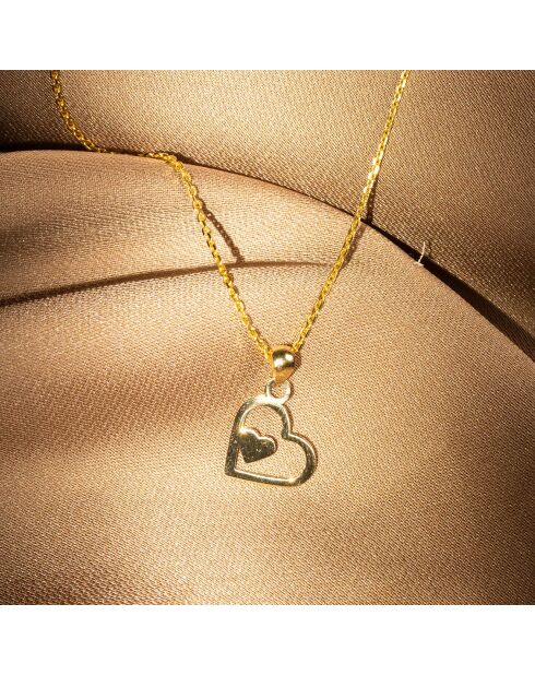 Pendentif Coeur or jaune