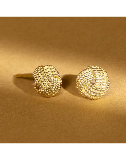 Boucles d'oreilles Tourbillon d'Amour  or jaune