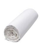 Drap housse 100% Percale de Coton Venezia bonnet 30 cm blanc