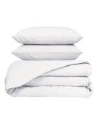 Parure 100% Percale de Coton Venezia housse de couette & 1 taie blanche