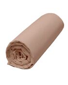 Drap housse 100% Percale de Coton Venezia bonnet 30 cm cimarron