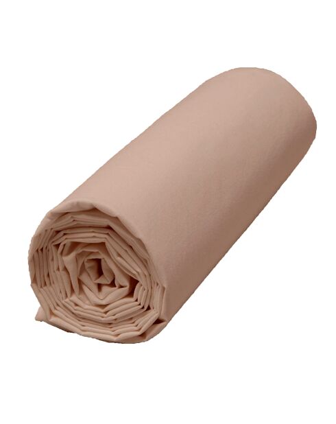 Drap housse 100% Percale de Coton Venezia bonnet 30 cm cimarron