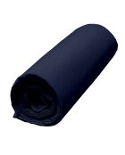 Drap housse 100% Percale de Coton Venezia bonnet 30 cm encre