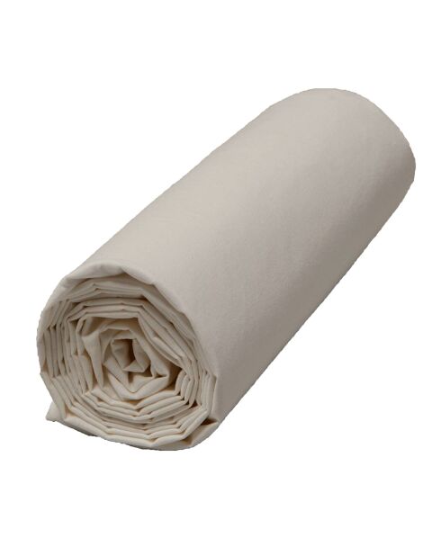 Drap housse 100% Percale de Coton Venezia bonnet 30 cm lin