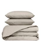 Parure 100% Percale de Coton Venezia housse de couette & 2 taies lin