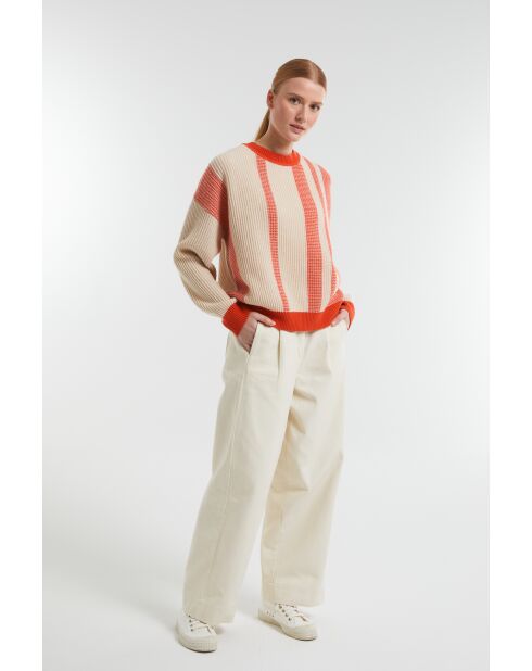 Korallenroter Matilda-Pullover