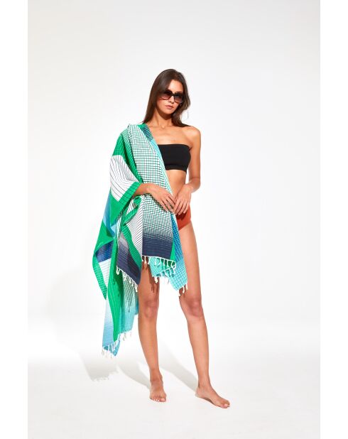 Toalla de playa Echo Green 140 x 200 cm
