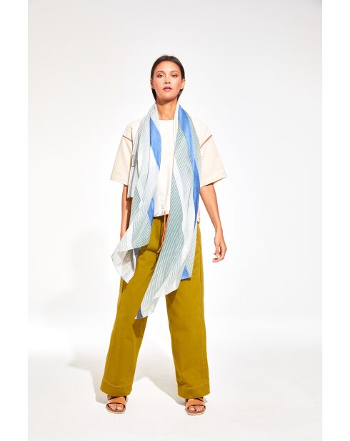 Foulard Spectre Vert 100 X 190Cm