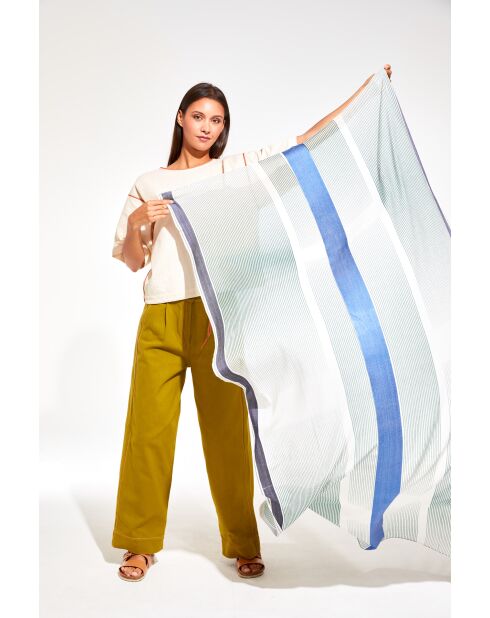 Foulard Spectre Vert 100 X 190Cm