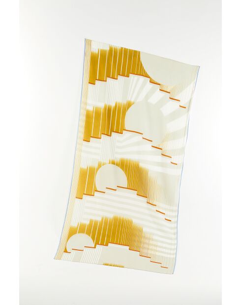 Foulard Soleil Ocre 100 X 190Cm