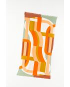 Supersonic oranje strandlaken 100 x 200 cm