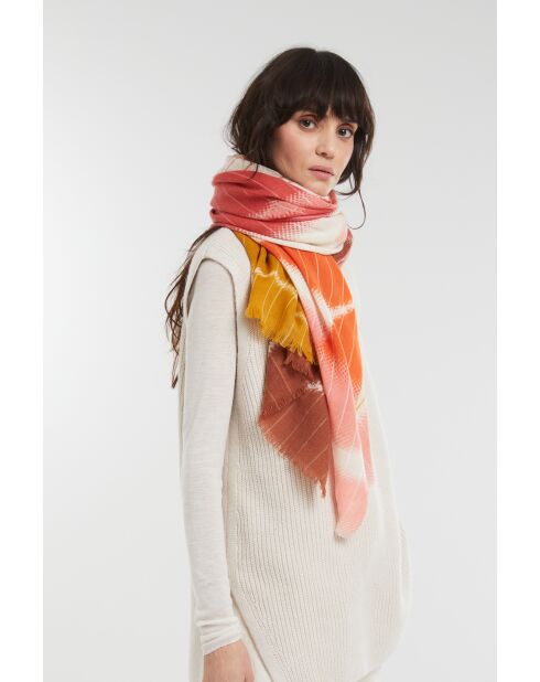 Foulard Brume Corail 100 X 190Cm