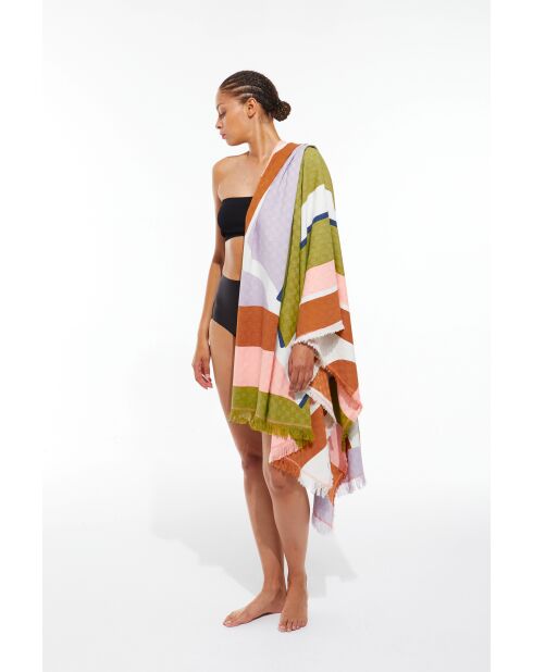 Drap De Plage Vague Pastel 100 X 200Cm