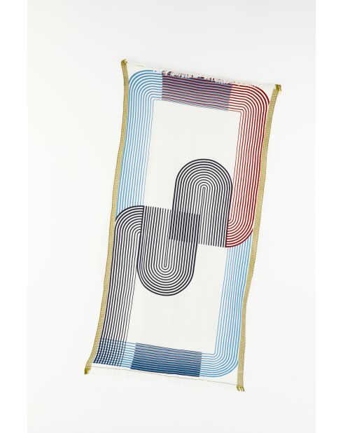 Toalla de playa azul Dylan 100 x 200 cm