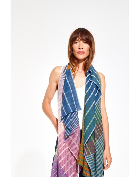 Foulard Vibrant Violet 100 X 190Cm