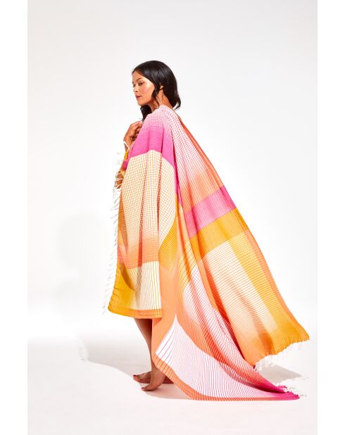 Drap De Plage Echo Rose 140 X 200Cm