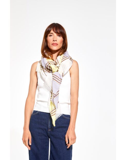 Foulard Guilhem Lime 100 X 190Cm