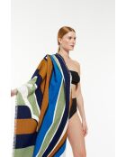 Asciugamano da spiaggia Blue Wave 100 x 200 cm