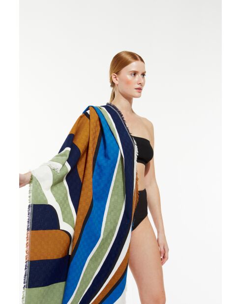 Toalla de playa Blue Wave 100 x 200 cm