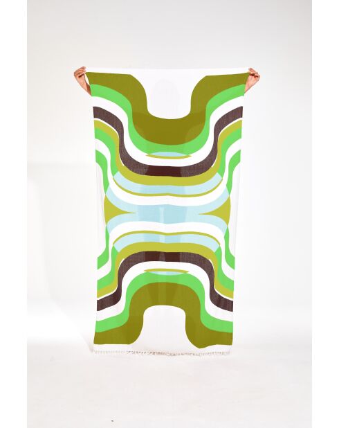 Drap De Plage Halo Kaki 100 X 200Cm