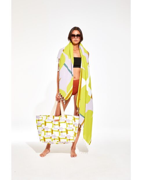 Chance Lime strandlaken 140 x 200 cm