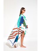 Shibuya blauw strandlaken 100 x 200 cm