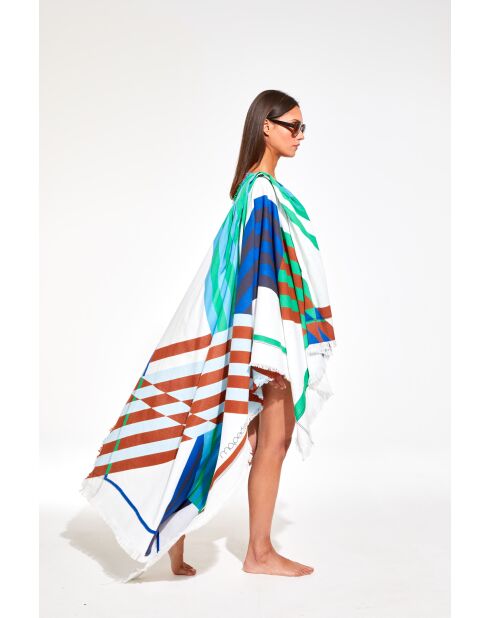 Toalla de playa azul Shibuya 100 x 200 cm