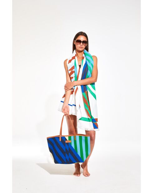 Toalla de playa azul Shibuya 100 x 200 cm