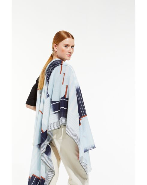 Foulard Soleil Marine 100 X 190Cm