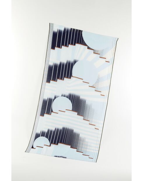 Foulard Soleil Marine 100 X 190Cm