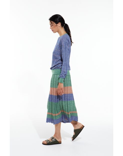 Lisa Jaspe Blauer Rock