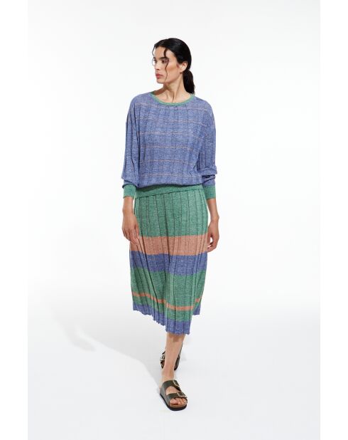 Lisa Jaspe Blauer Rock