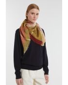 Foulard Astral Ocre 100 X 100Cm