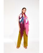Foulard Icone Rose 100 X 190Cm