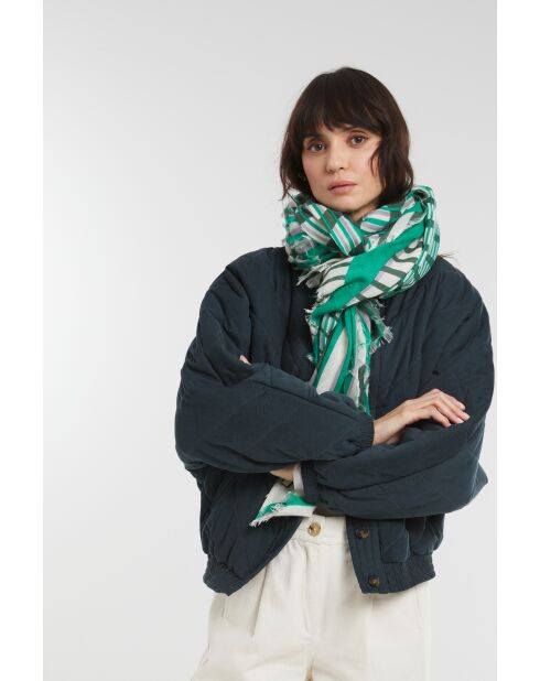 Foulard Vertige Vert 100 X 190Cm