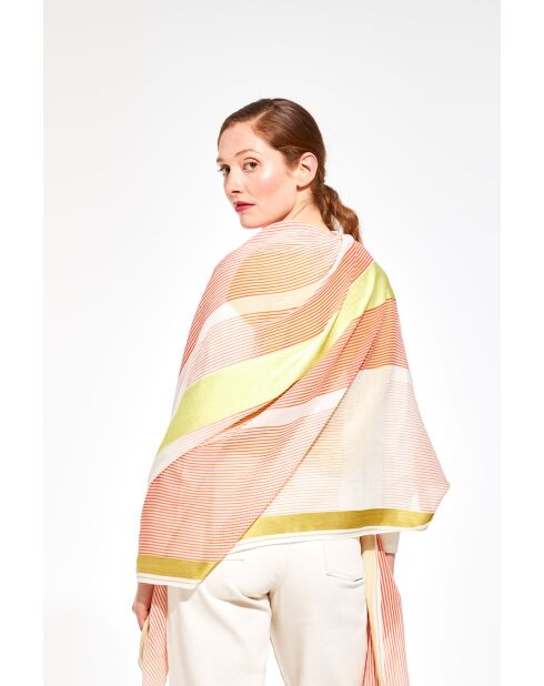 Foulard Spectre Orange 100 X 190Cm