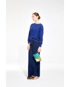 Pochette Elba Bleu 22 X 11,5 X 9Cm
