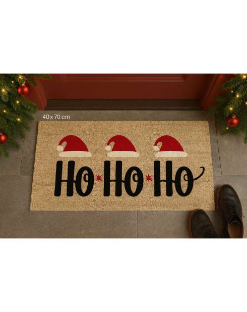 Paillasson De Noel multicolore - 40x70 cm