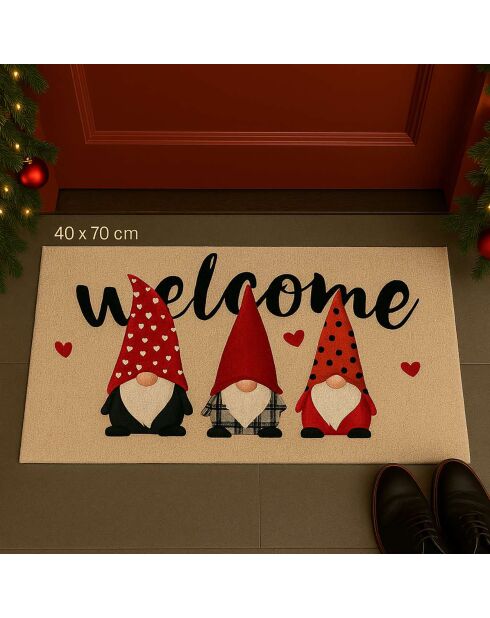 Paillasson De Noel multicolore - 43x70 cm